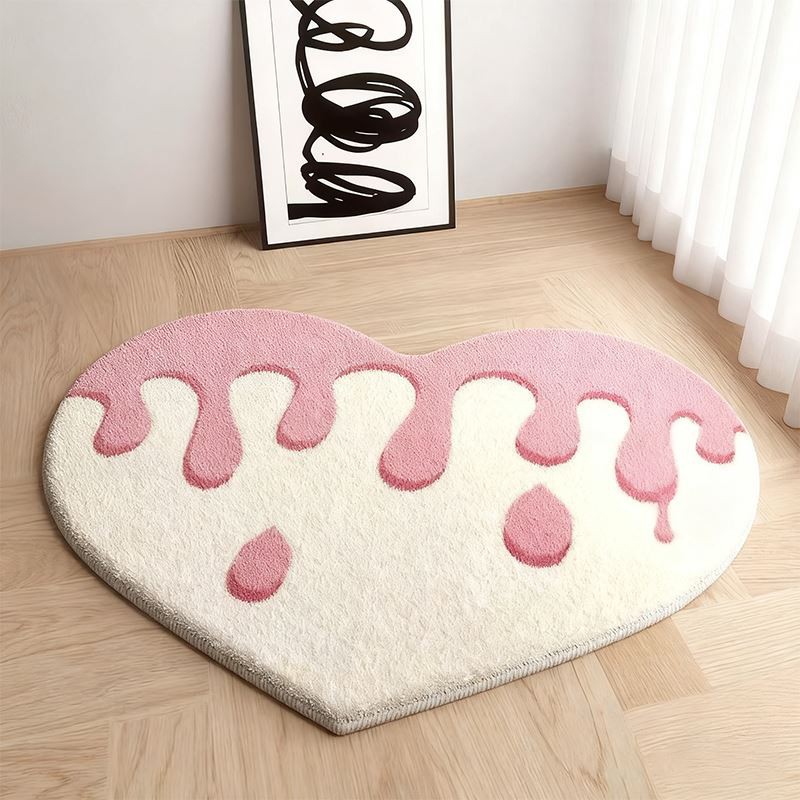 Catifa de peluix amb forma d'amor